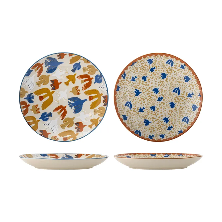Anniversary plato - Multicolor, Ø25 cm, 2 piezas - Bloomingville