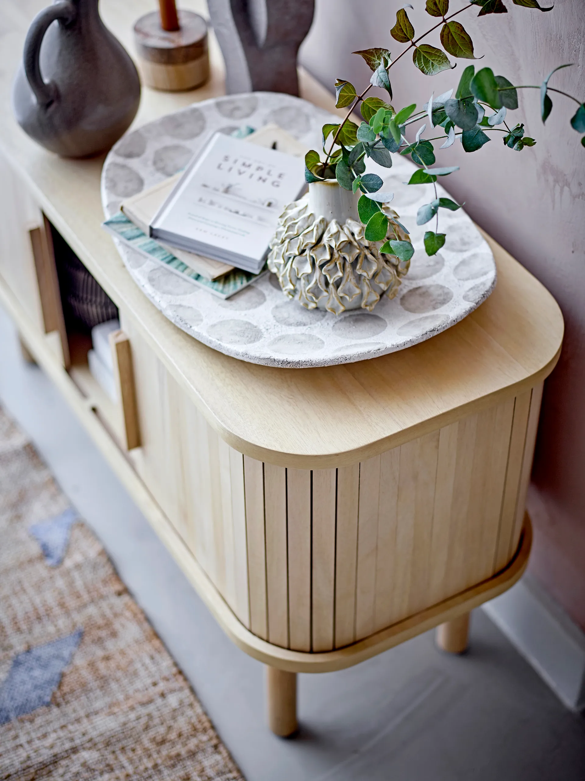 Aparador Lex 90x35x50 cm, madera de caucho Bloomingville