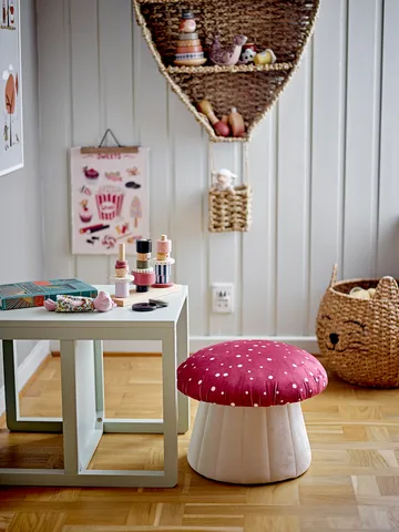 Asiento puff Lue Ø37x30 cm - Rojo - Bloomingville