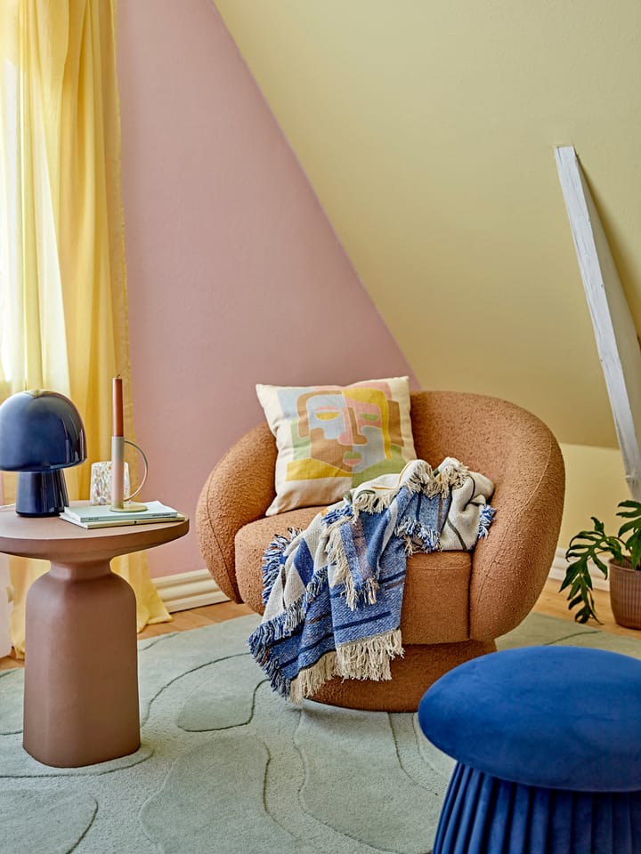 Asiento puff Roberta, Azul Bloomingville