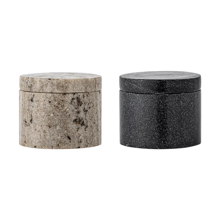 Avani salero y pimentero - Multi Marble, 2 piezas - Bloomingville