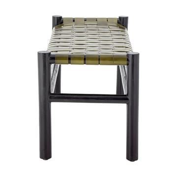 Banco Conner - Negro-cuero verde - Bloomingville