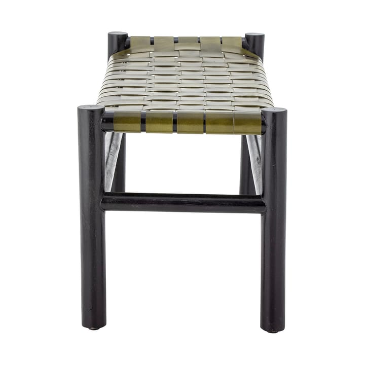 Banco Conner, Negro-cuero verde Bloomingville