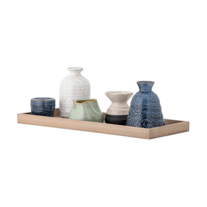Bandeja con candelabro Longo 42 cm, Blue Bloomingville