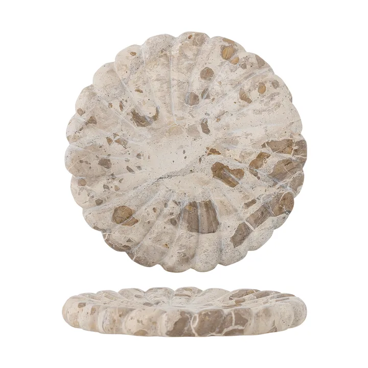 Bandeja de mármol Marlie Ø22,5 cm - Natural - Bloomingville