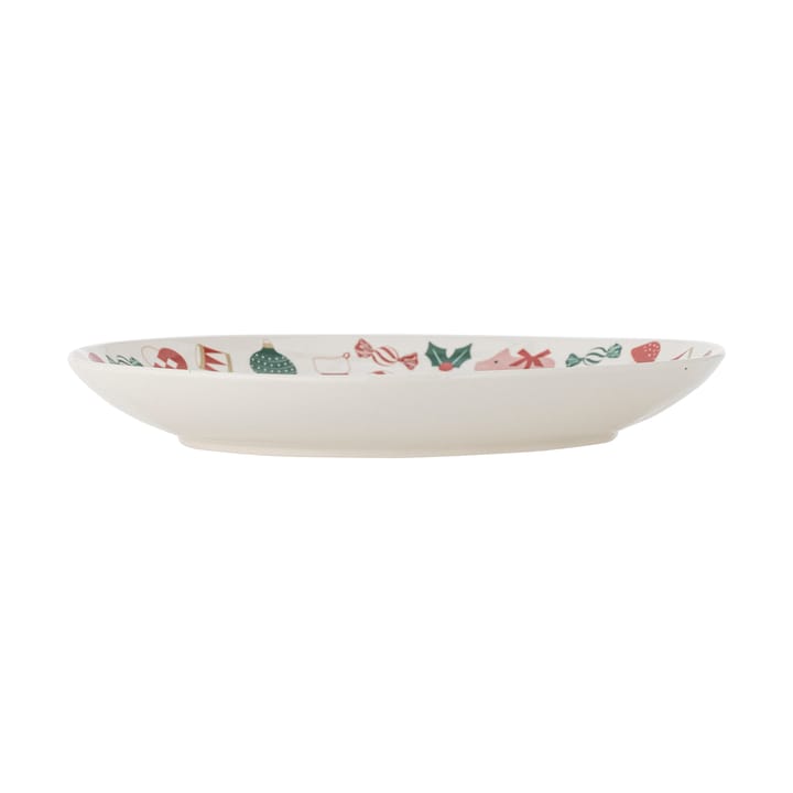 Bandeja de servir Yule Ø28 cm, Natural-rojo Bloomingville