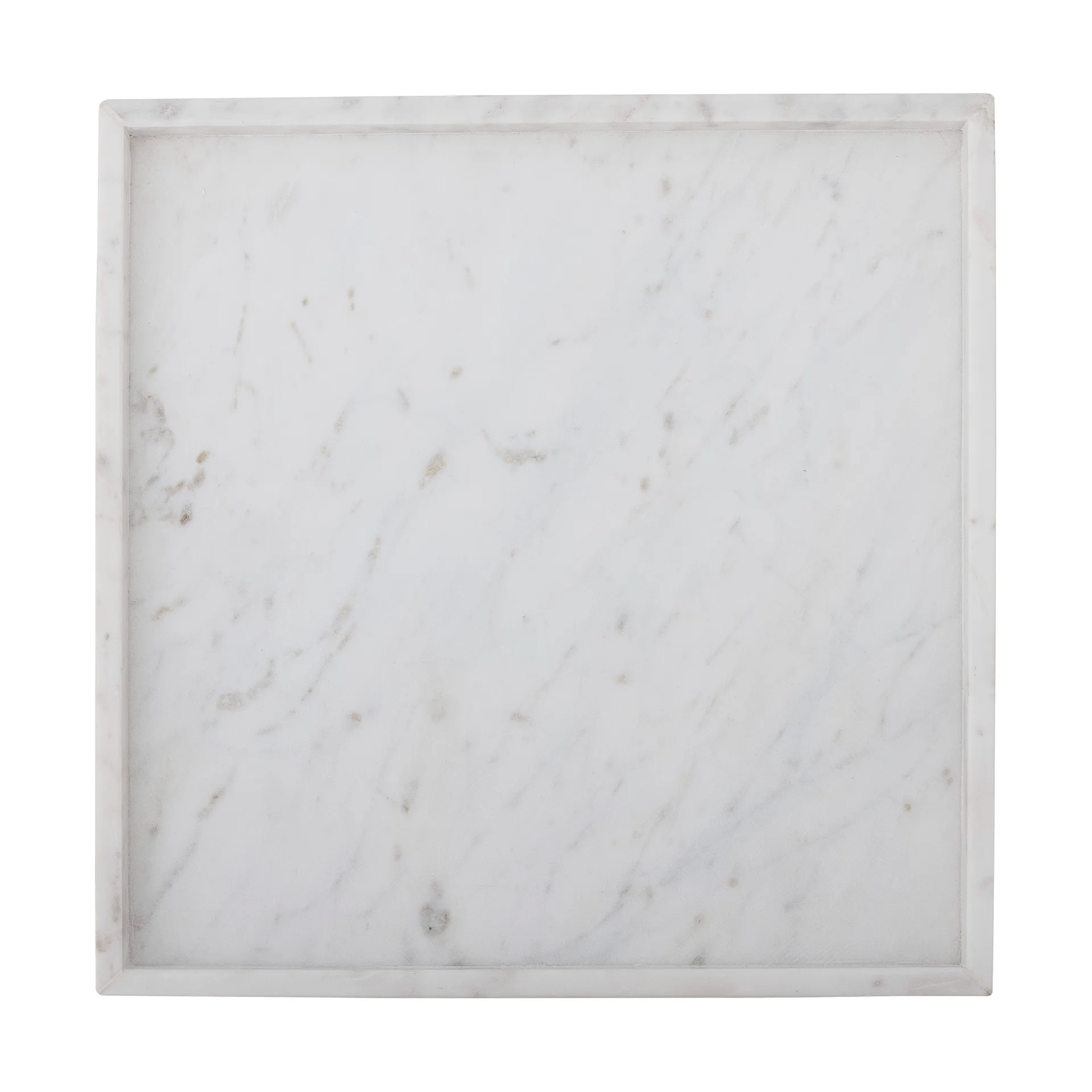Bandeja decorativa Majsa 35x35 cm, White marble Bloomingville