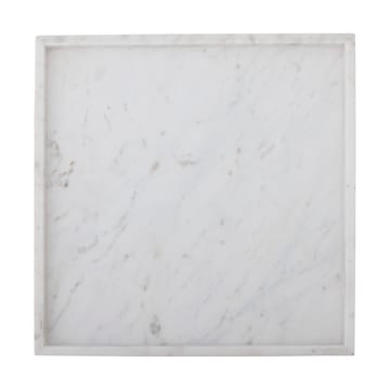 Bandeja decorativa Majsa 35x35 cm - White marble - Bloomingville