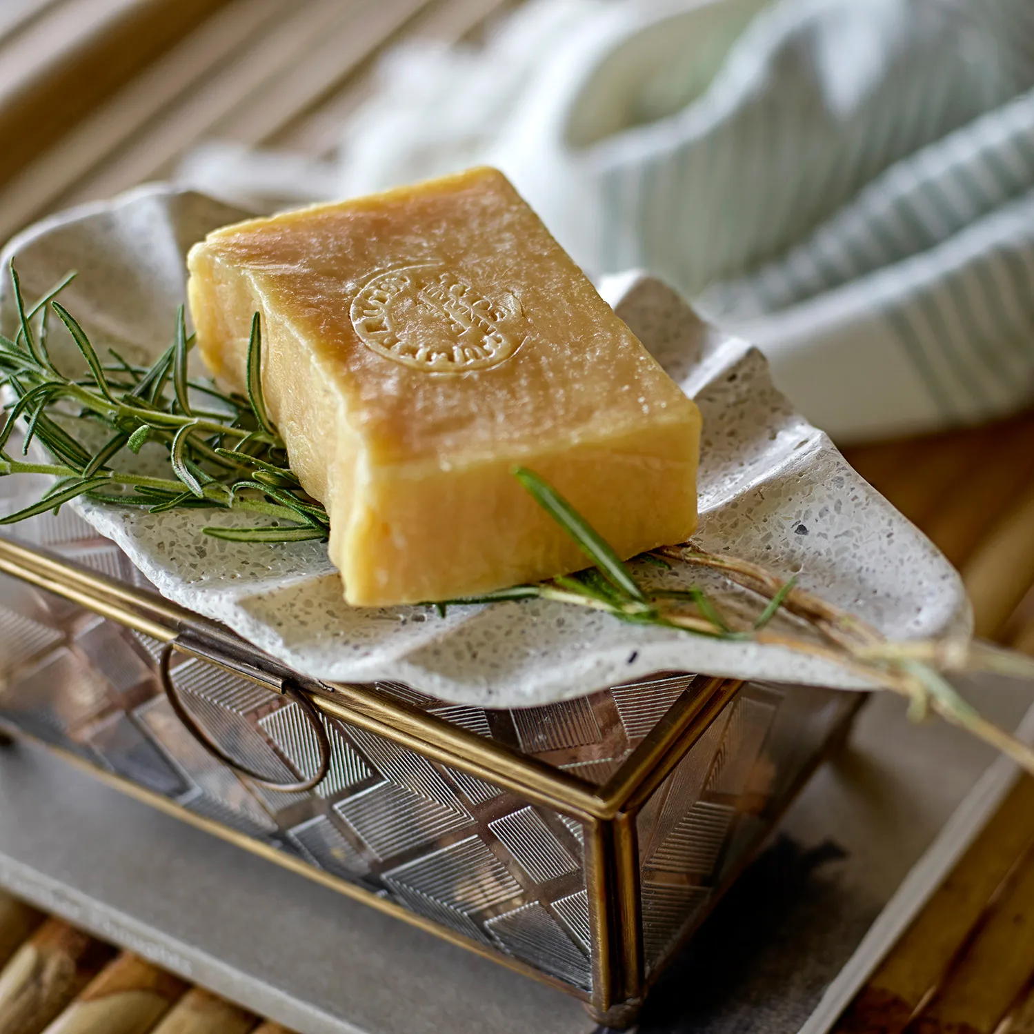 Bandeja Feiya piedra arenisca 11x20,5 cm, natural Bloomingville