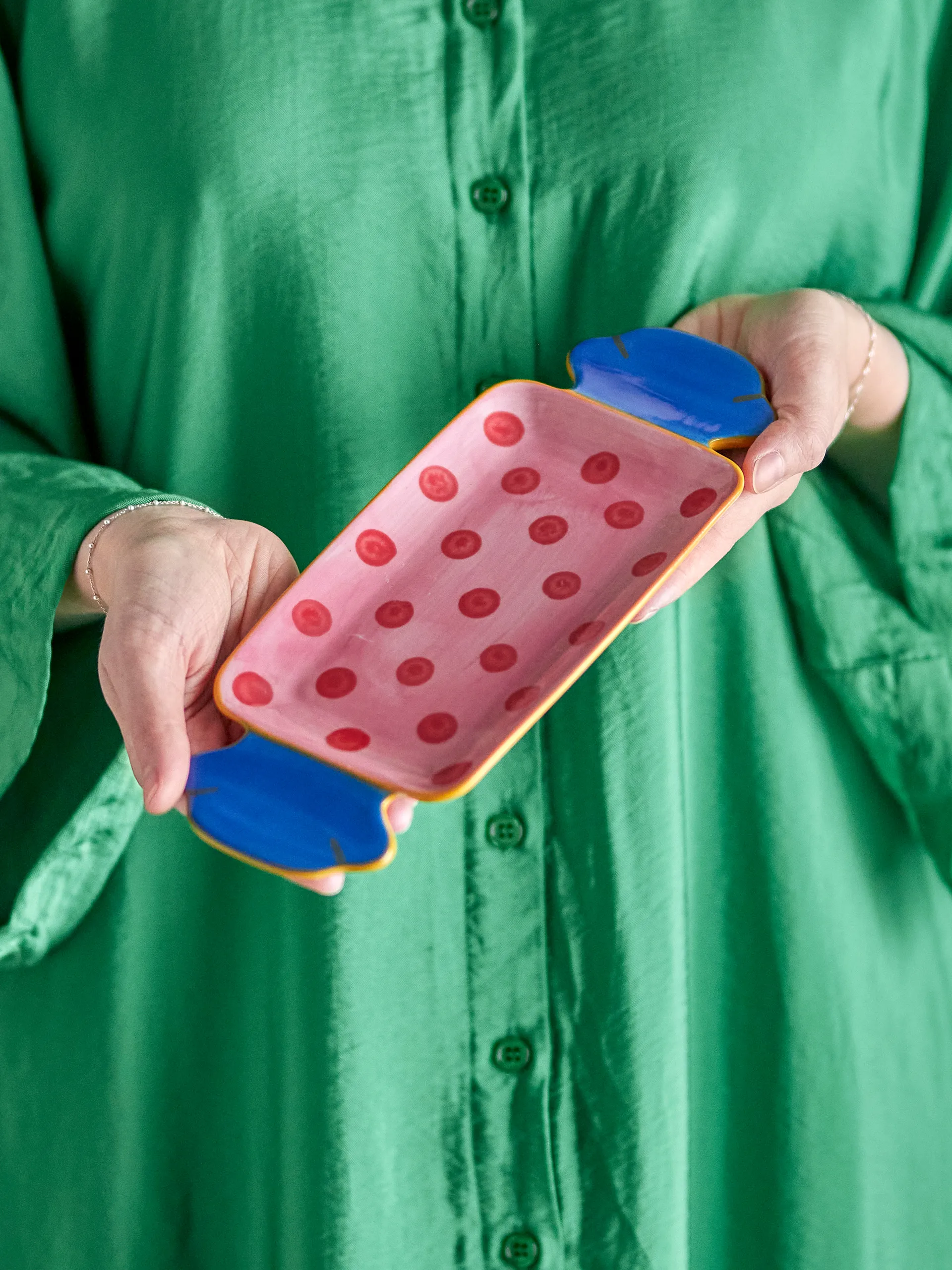 Bandeja para servir Caramella 10,5x25,5 cm, Rosa Bloomingville