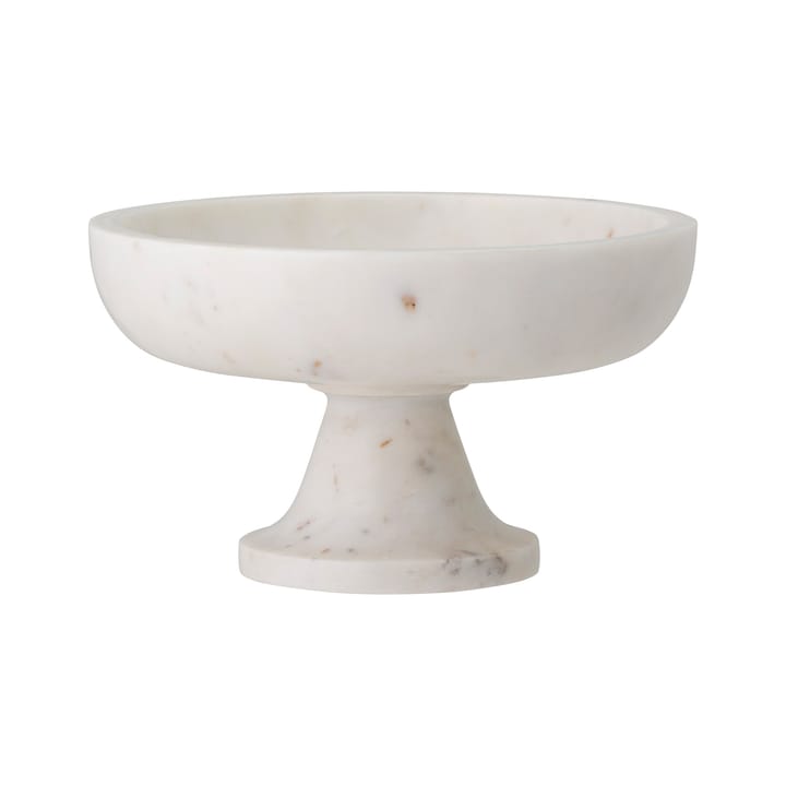 Bol de mármol con pie Eris Ø20,5 cm - blanco - Bloomingville