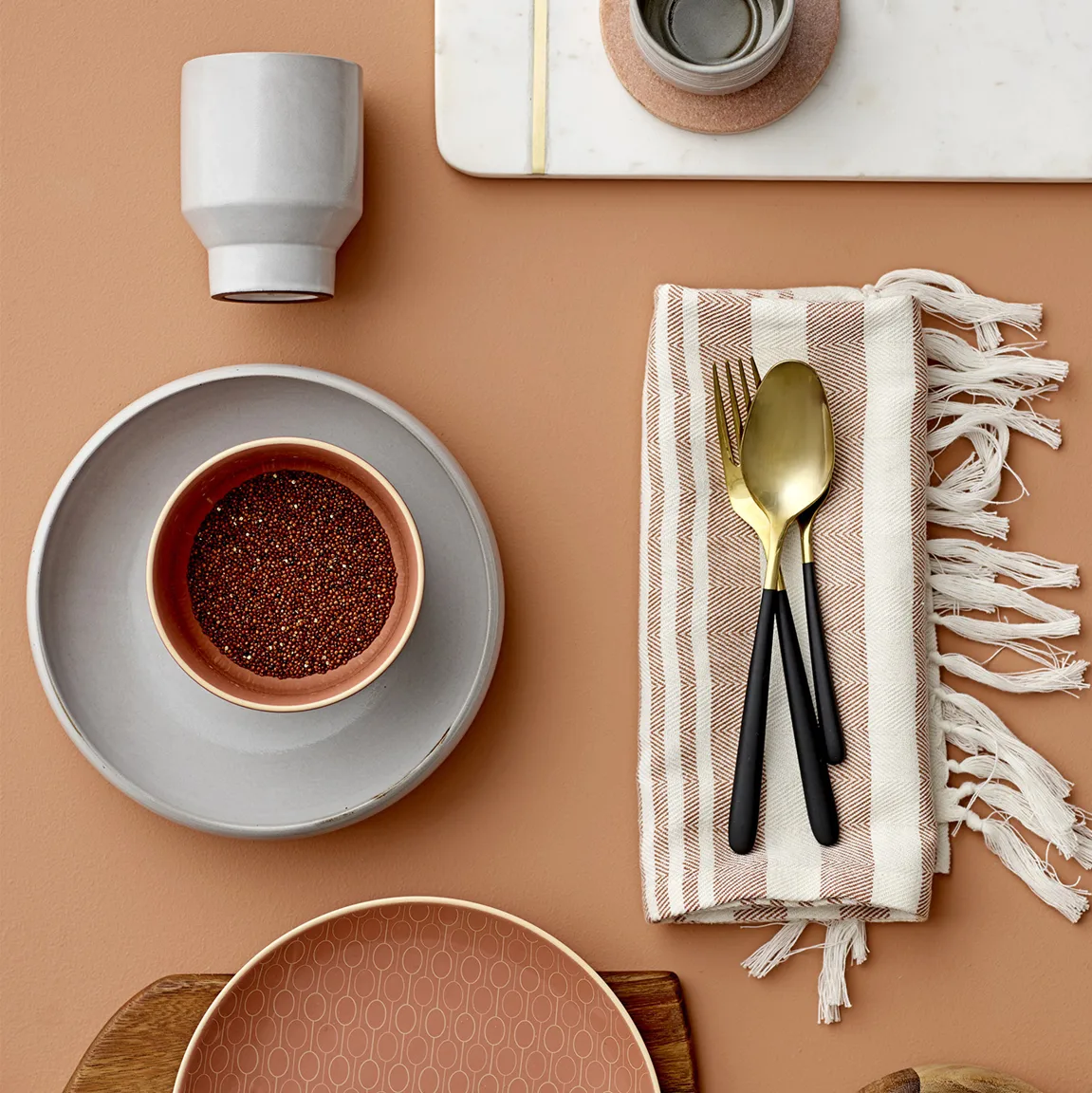 Bol Myriam, naranja Bloomingville