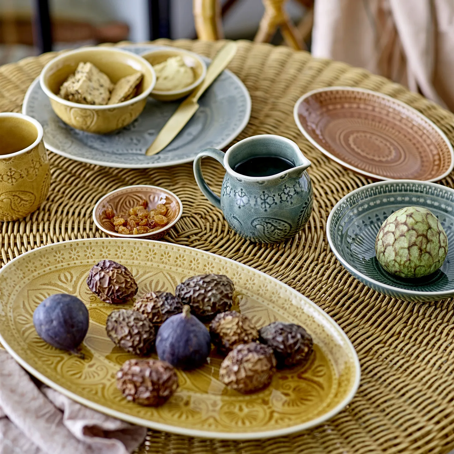 Bol Rani 18 cm, verde Bloomingville