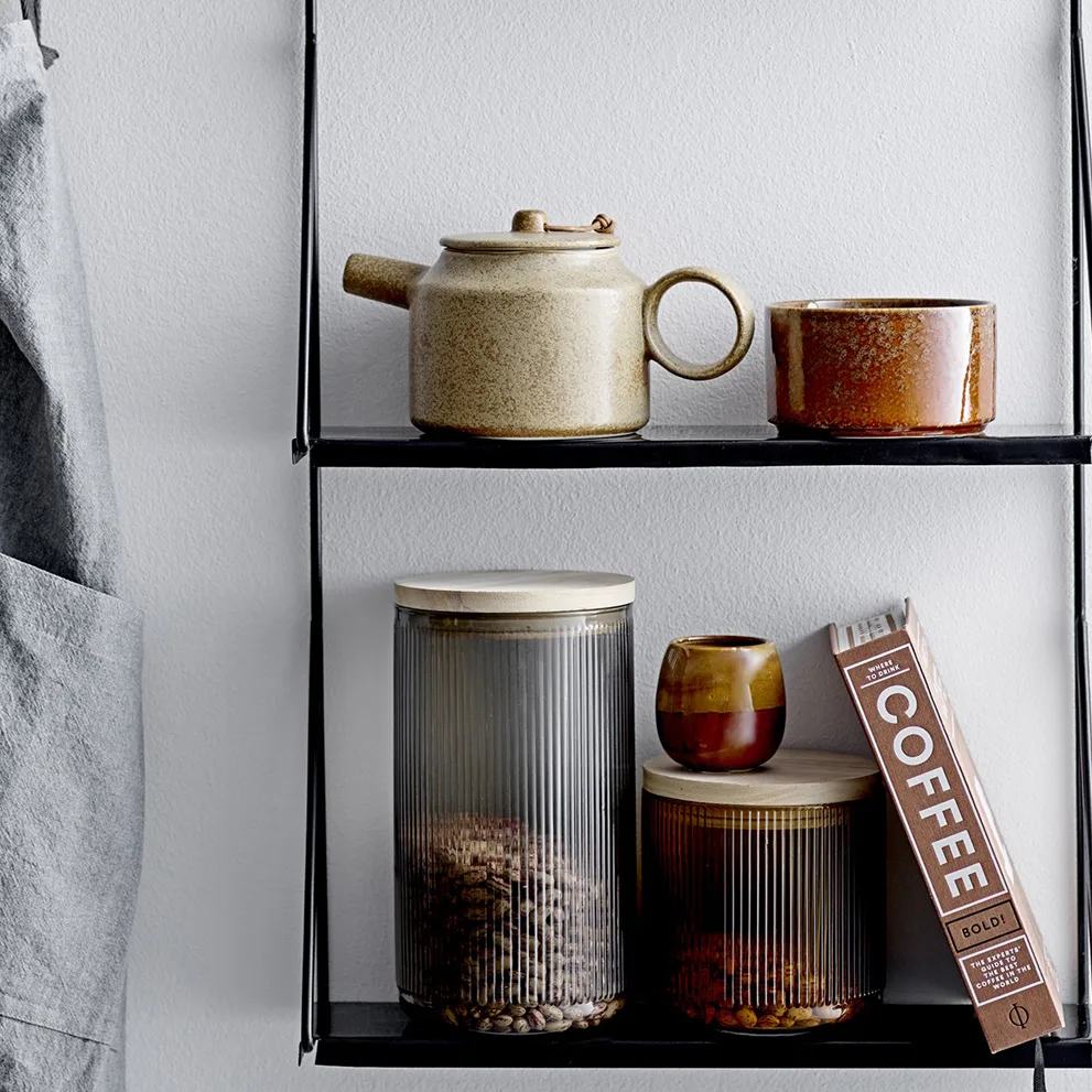 Bol Thea gres Ø 11cm, marrón Bloomingville