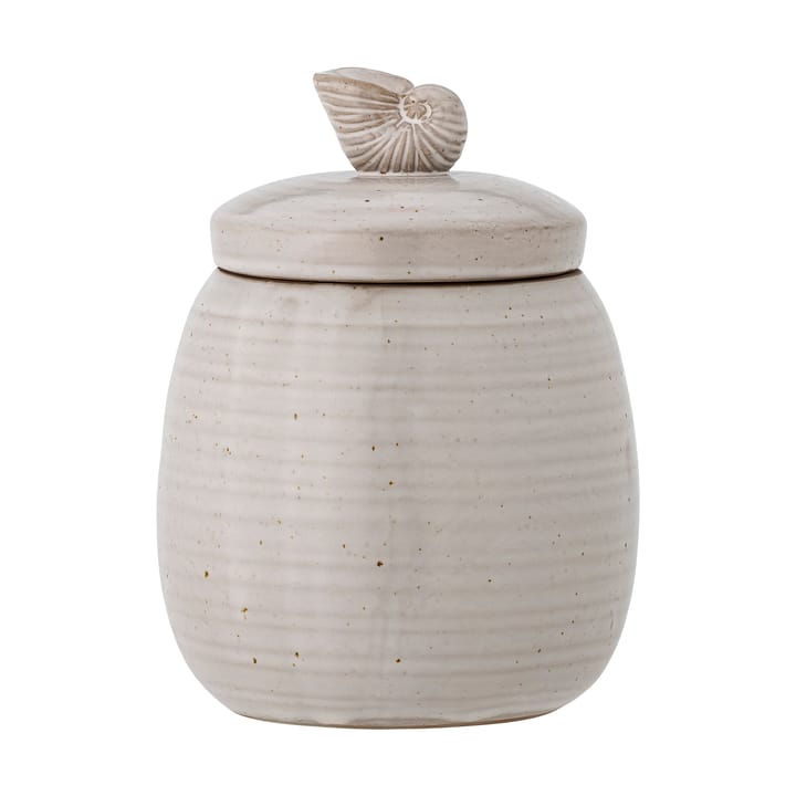 Bote con tapa Mahlet Ø11x14 cm, Natural stoneware Bloomingville