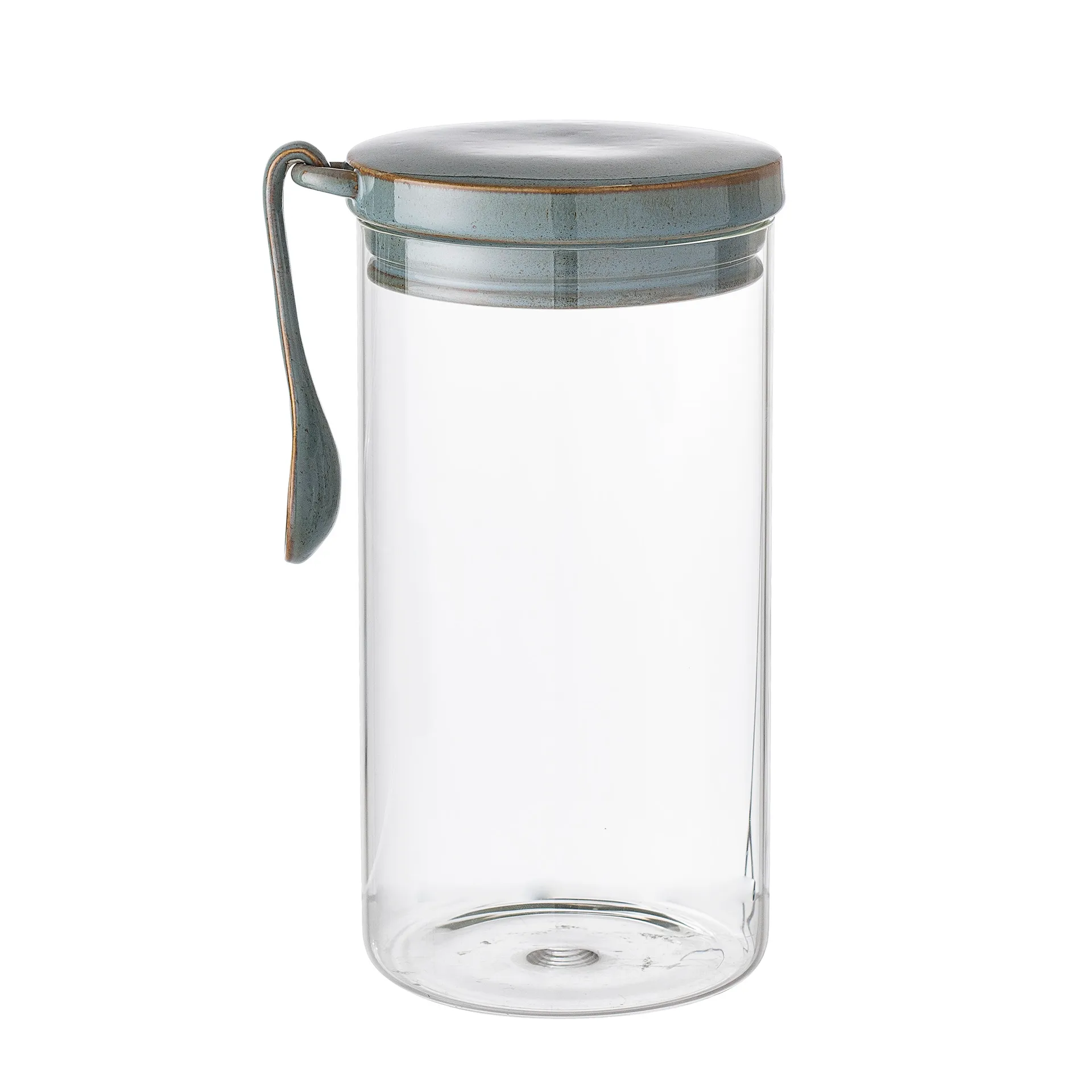 Bote de cristal con tapa y cuchara Pixie, 22 cm Bloomingville