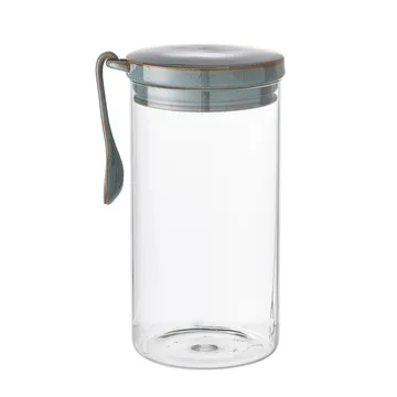 Bote de cristal con tapa y cuchara Pixie - 22 cm - Bloomingville