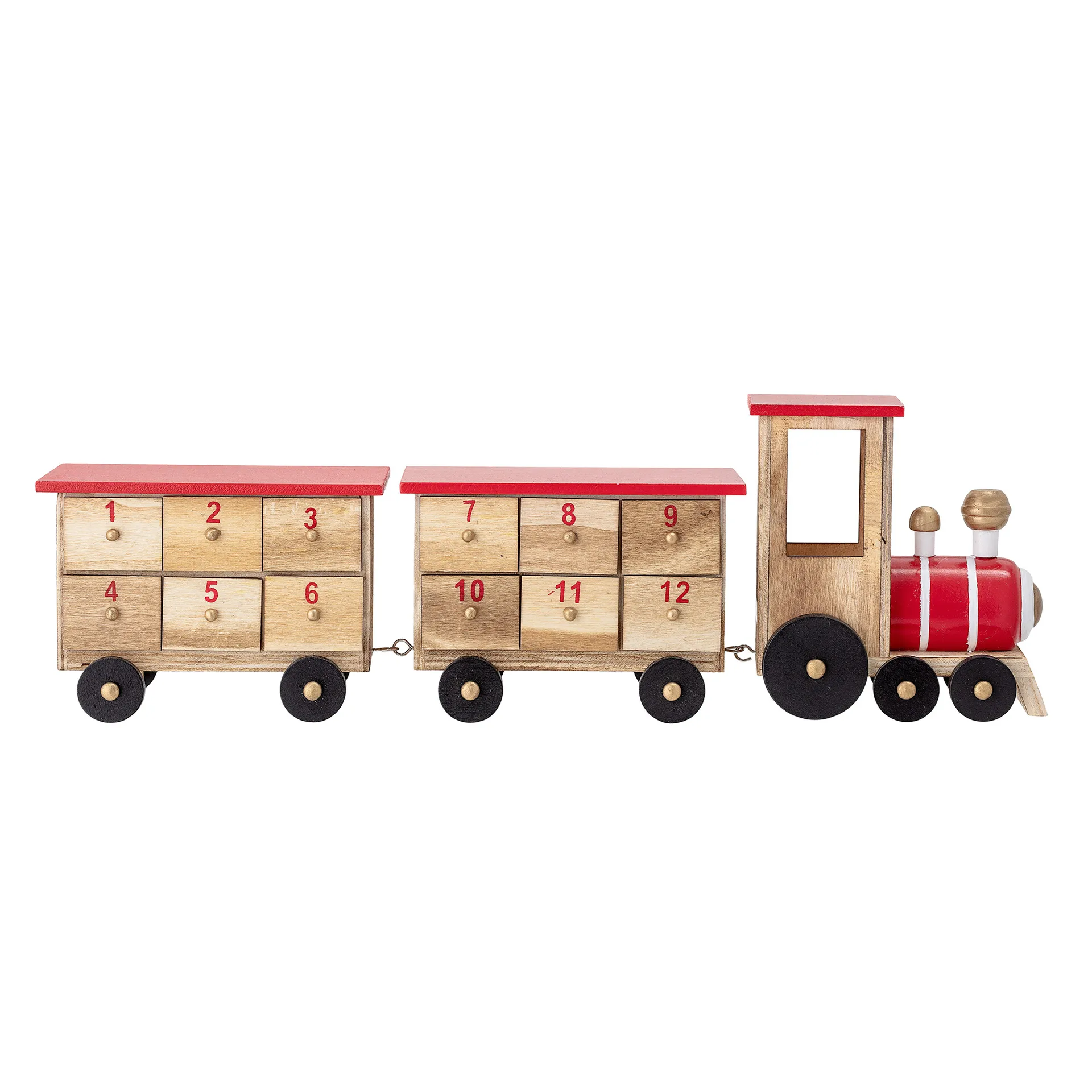 Calendario de navidad Paulownia tren, Multi Bloomingville