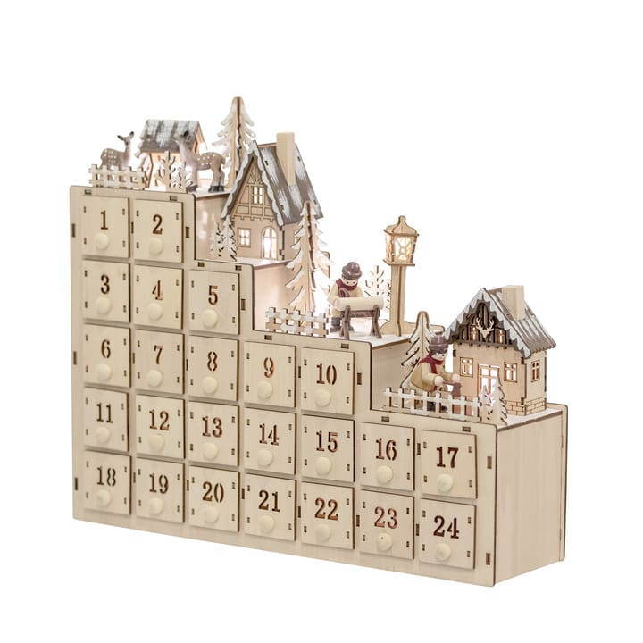 Calendario de navidad Richie 33x38 cm - natural - Bloomingville