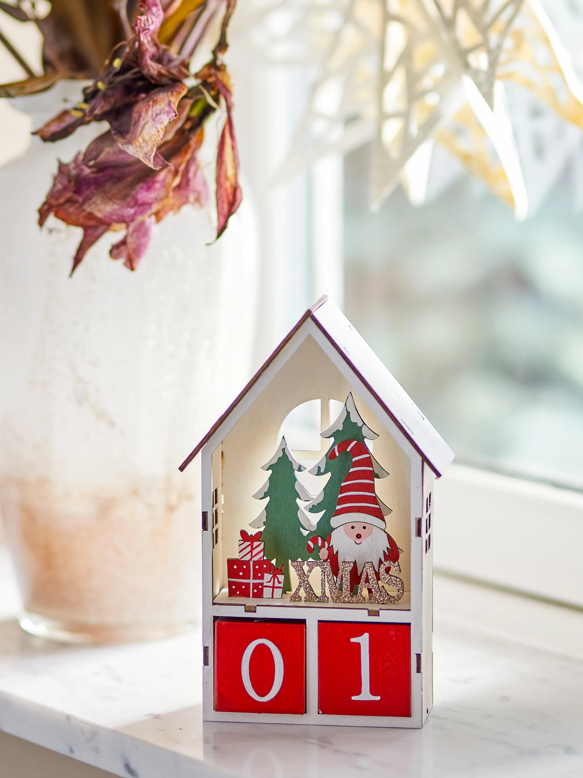 Calendario Edmund con fecha, Rojo Bloomingville