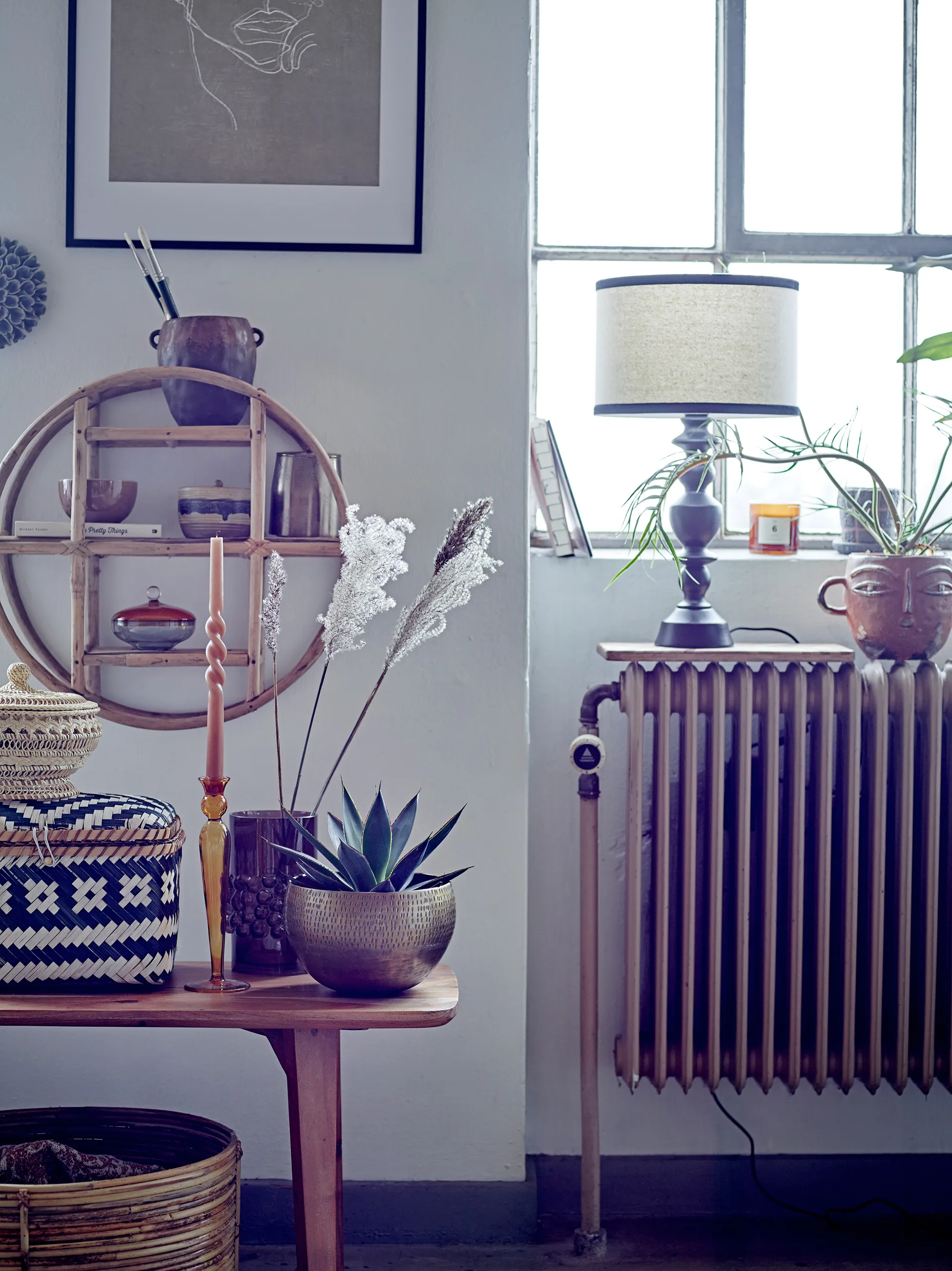 Candelabro Dara 27 cm, Amarillo Bloomingville