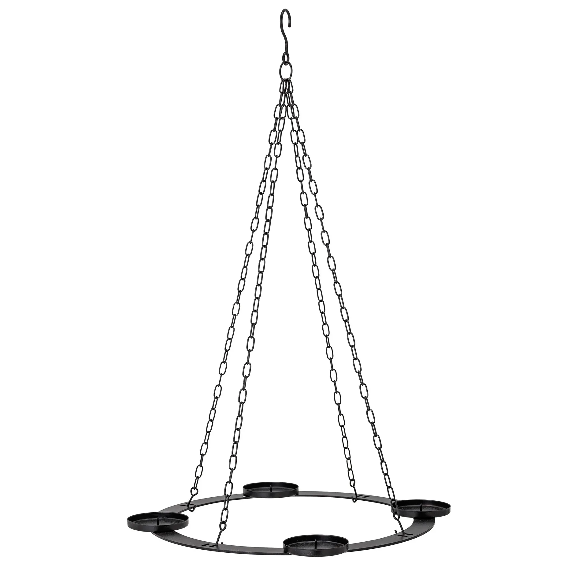 Candelabro de adviento Jutta velas gruesas Ø40 cm, negro Bloomingville
