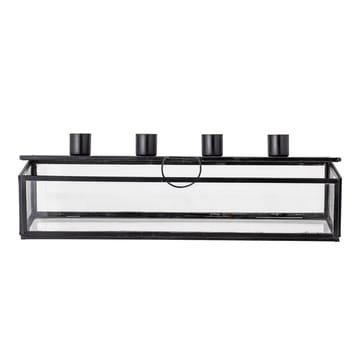 Candelabro de adviento Pelo 34 cm - negro-transparente - Bloomingville