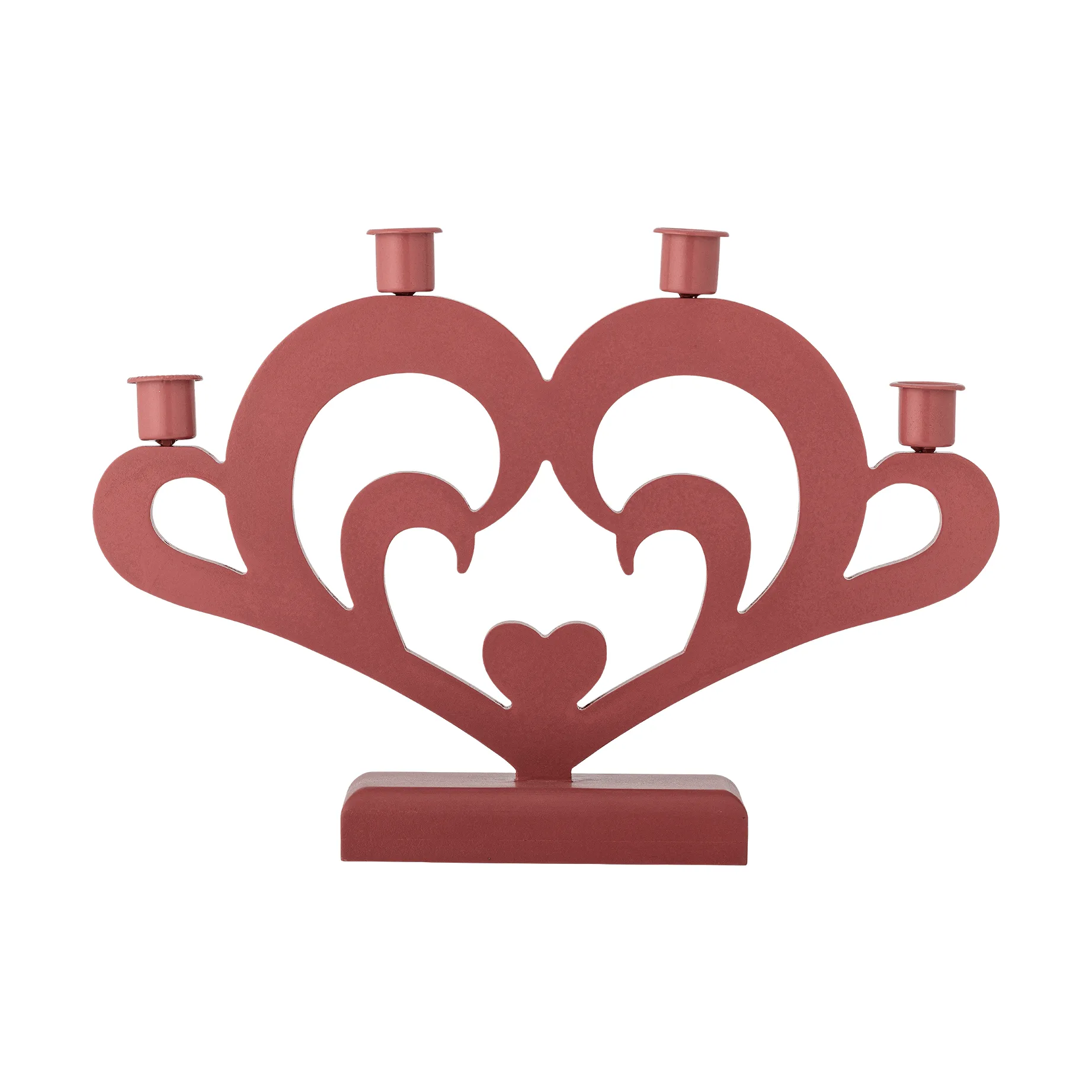 Candelabro de Adviento Salia, Rojo, 36 cm Bloomingville