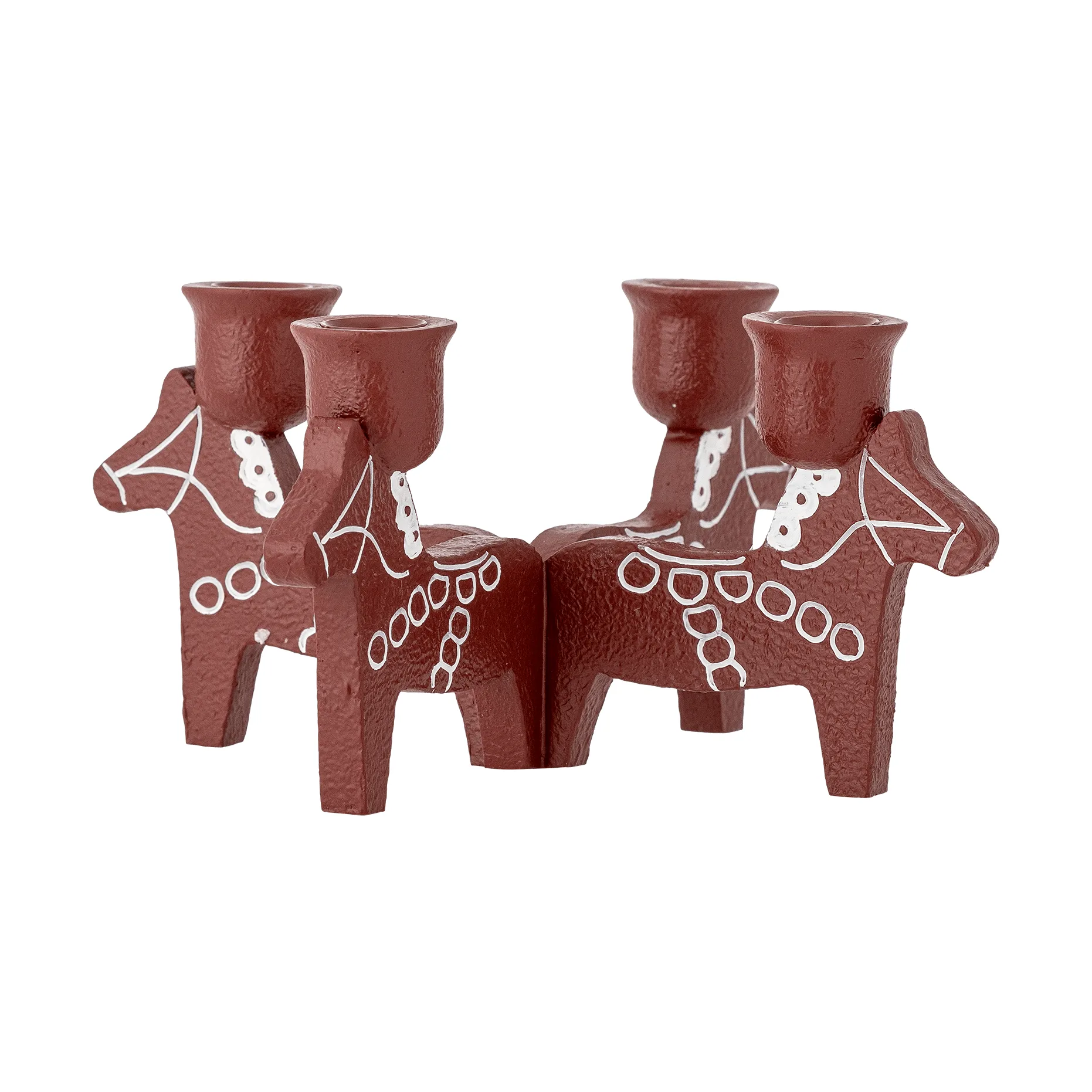 Candelabro de Adviento Siffer, Rojo, 23 cm Bloomingville