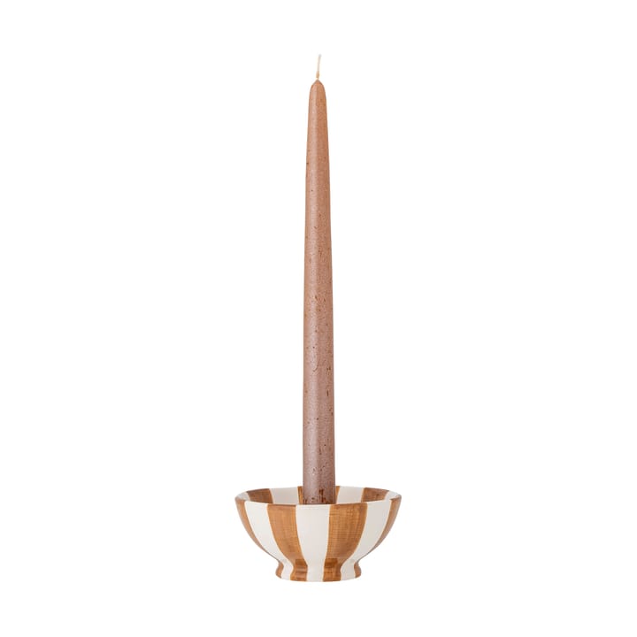 Candelabro Eja Ø10,5 cm, Marrón-blanco Bloomingville