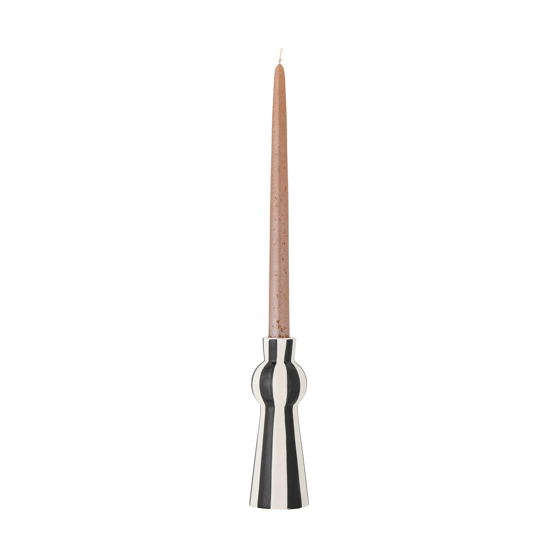 Candelabro Eja 17 cm, Negro-blanco Bloomingville