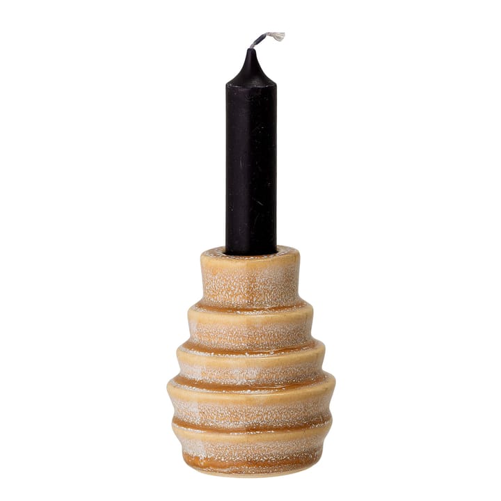 Candelabro Emin gres 9 cm, amarillo Bloomingville