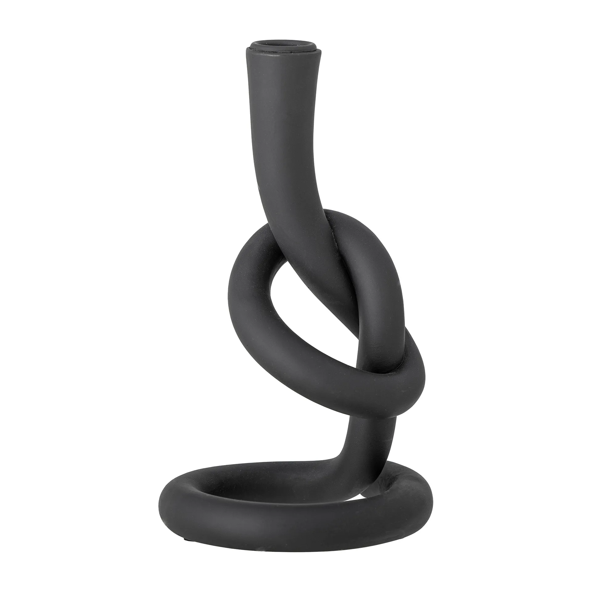 Candelabro Flikka 21,5 cm, negro Bloomingville