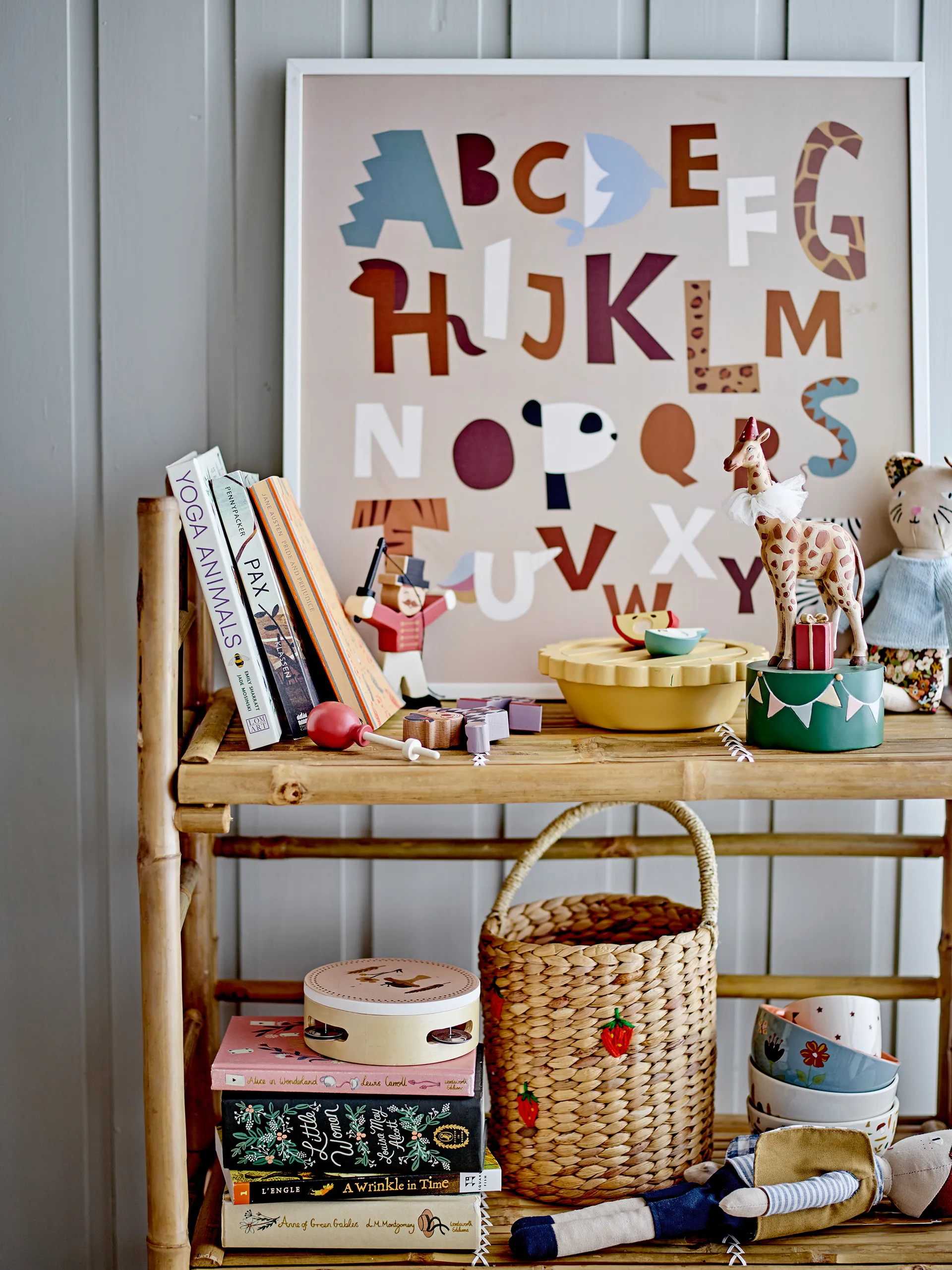 Candelabro Flor 25 cm, jirafa Bloomingville