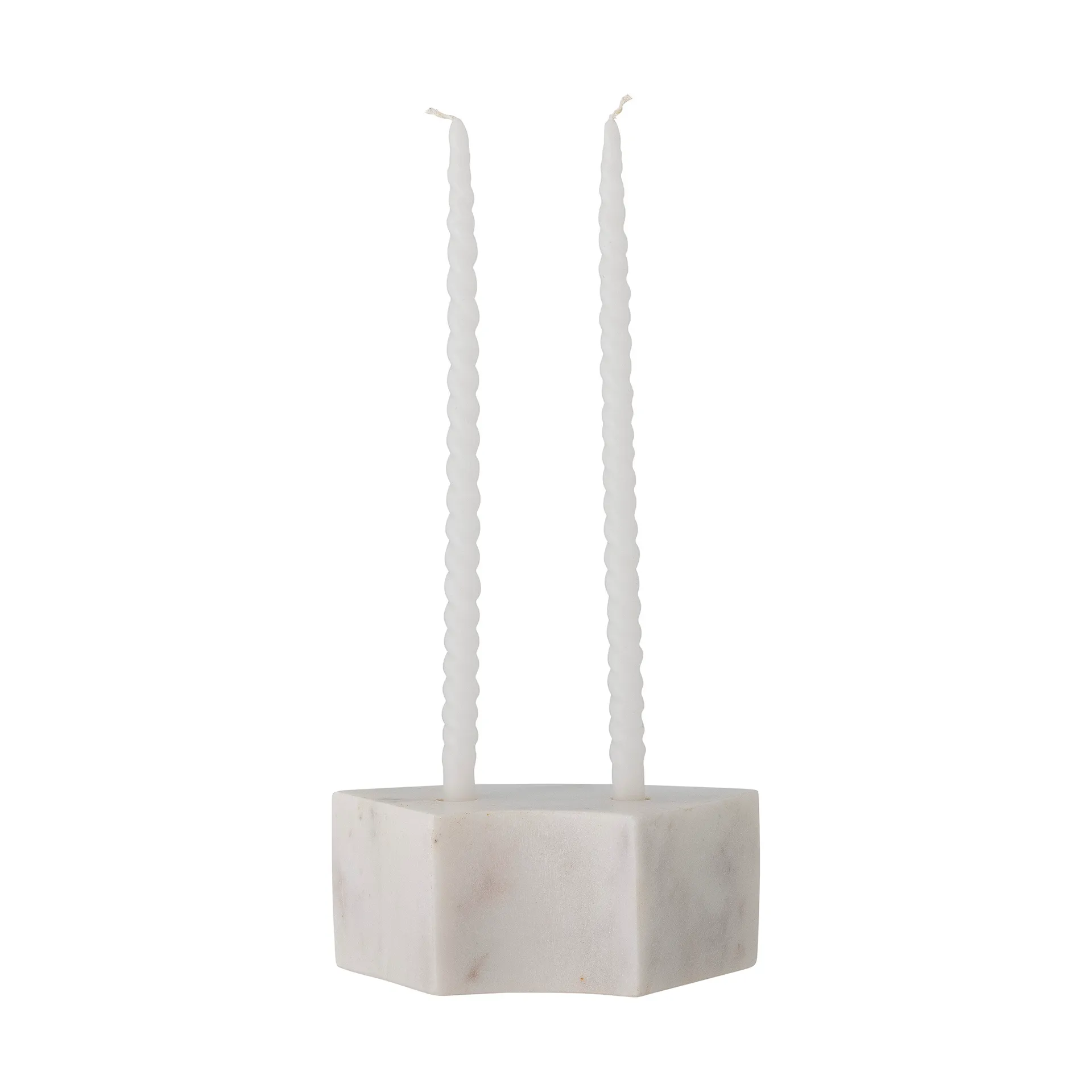 Candelabro Florida 14,5x6x7,5 cm, White marble Bloomingville