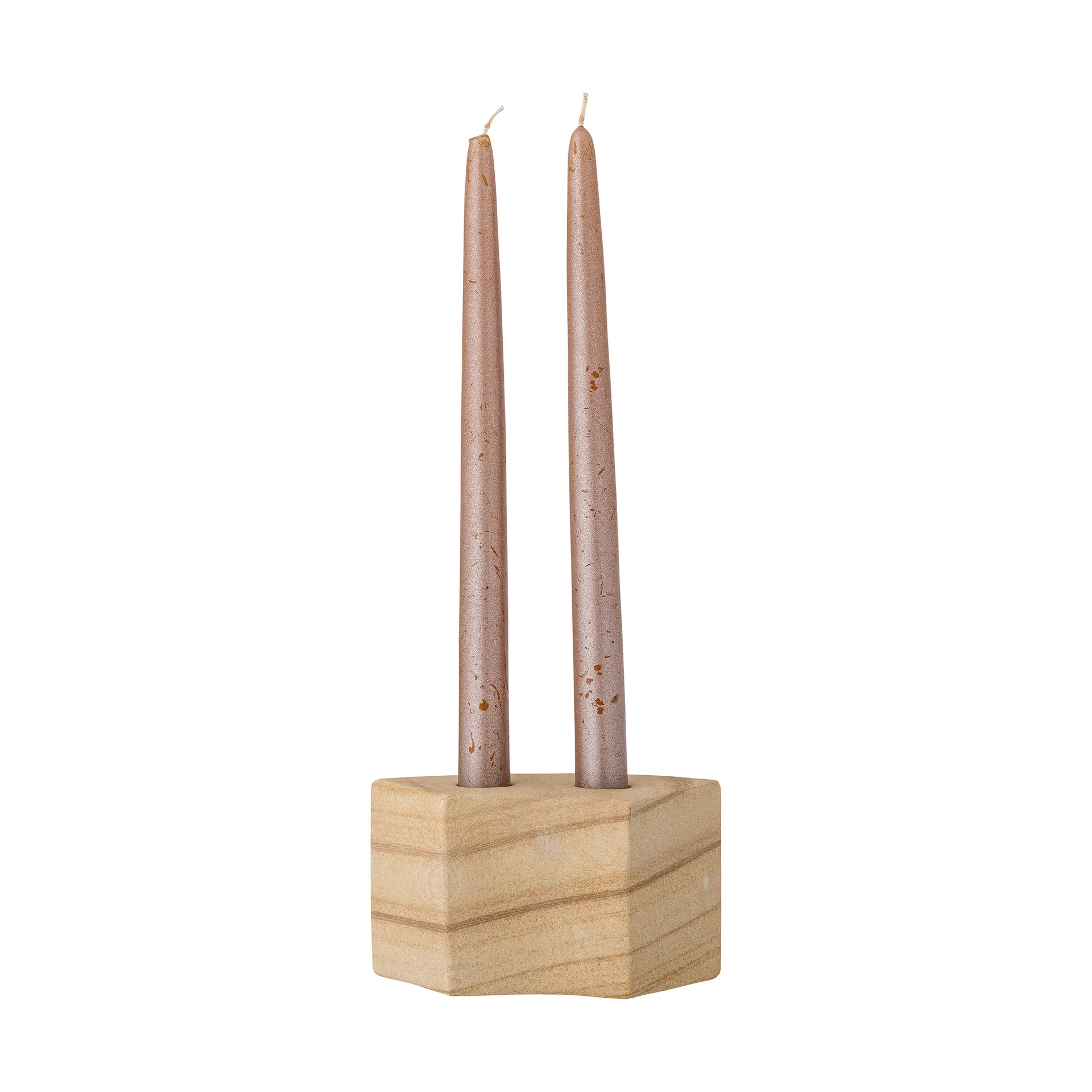 Candelabro Florida 14,5x8x7,5 cm, Natural sandstone Bloomingville
