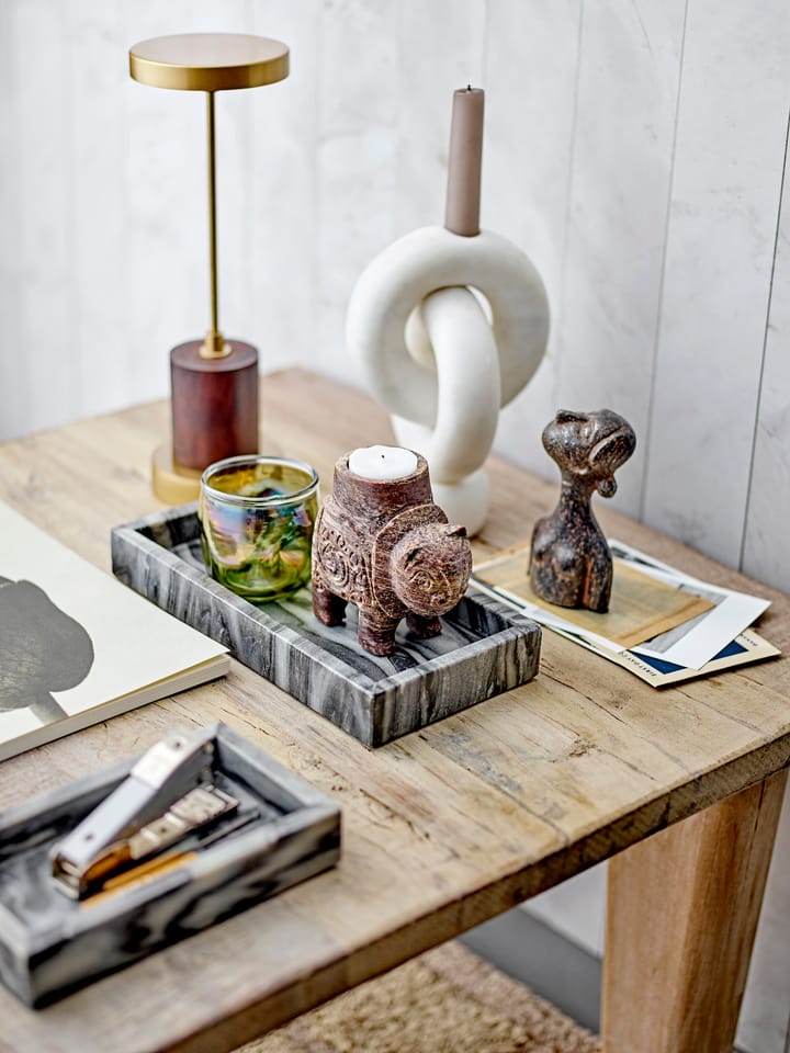 Candelabro Goa 20 cm, White marble Bloomingville