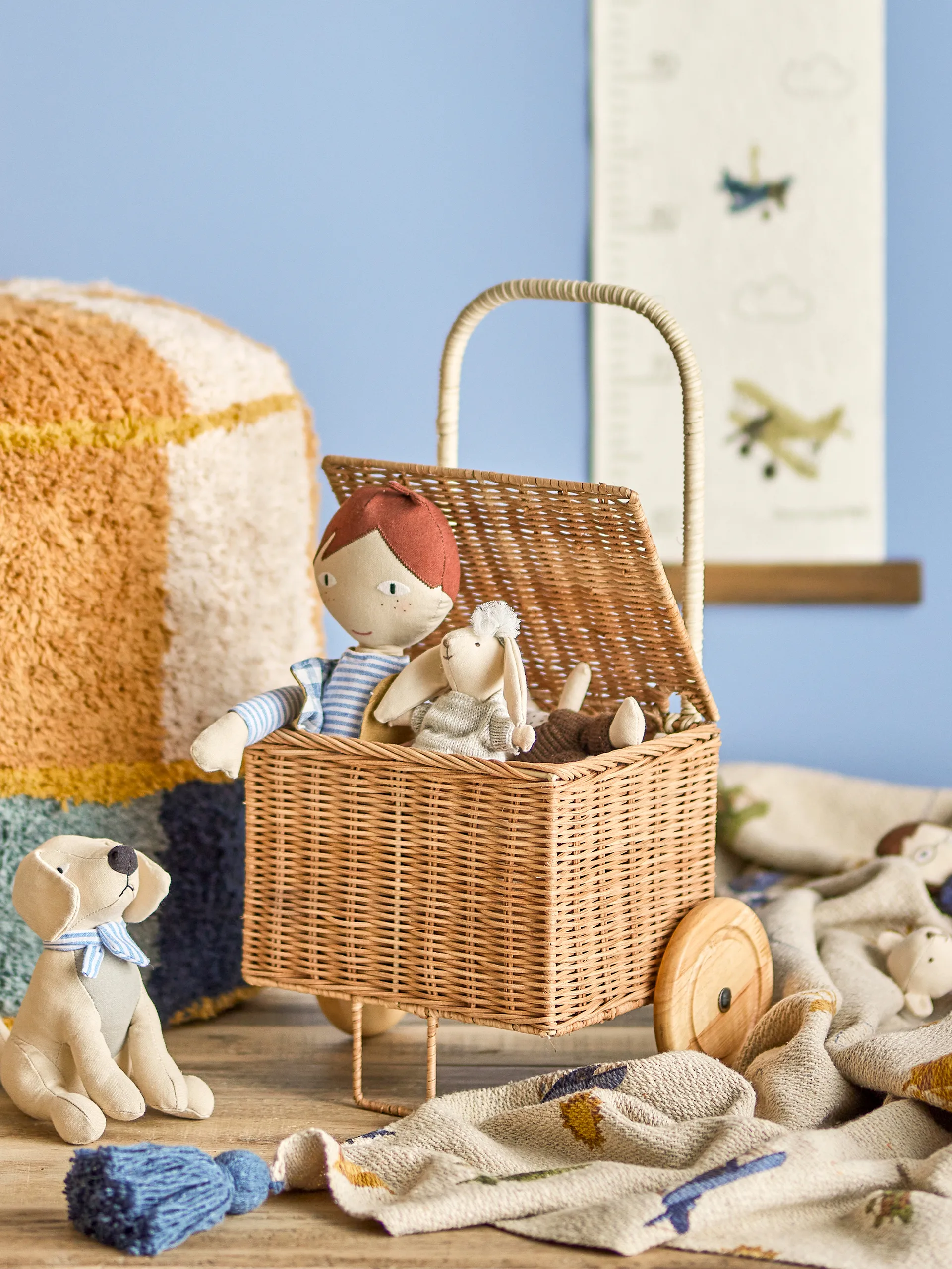 Carrito de compra Penny trolley, Marrón Bloomingville