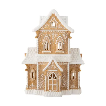 Casa decorativa con luz - Marrón, 37 cm - Bloomingville