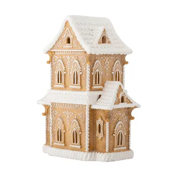 Casa decorativa con luz - Marrón, 37 cm - Bloomingville