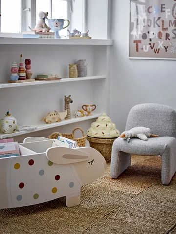 Cesta con tapa Cillie 28x41 cm - Natural - Bloomingville