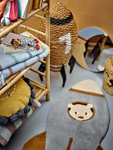 Cesta con tapa Cosmina Ø40x68,5 cm - Natur - Bloomingville