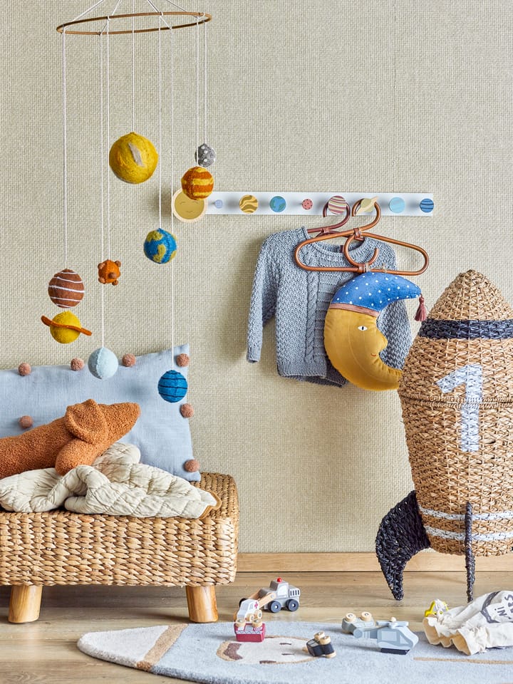 Cesta con tapa Cosmina 68,5xØ40 cm, Natur Bloomingville