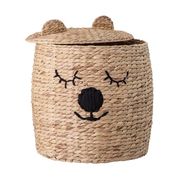 Cesta con tapa Dolma 50xØ42 cm - Natur - Bloomingville