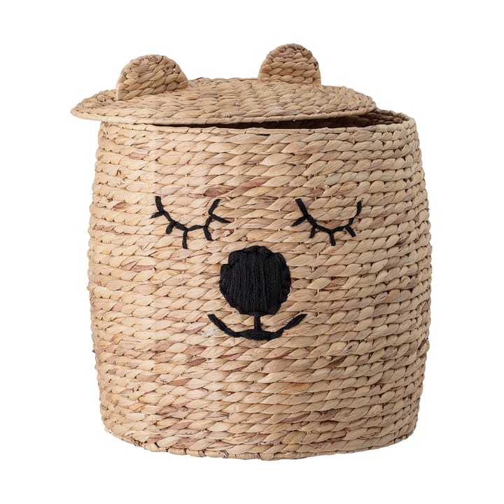 Cesta con tapa Dolma 50xØ42 cm, Natur Bloomingville
