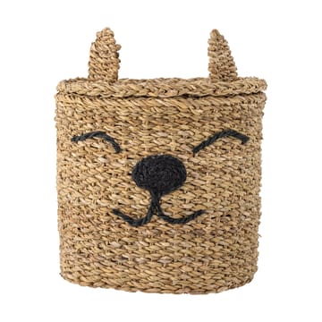 Cesta con tapa Mikki Ø26 cm - Nature - Bloomingville