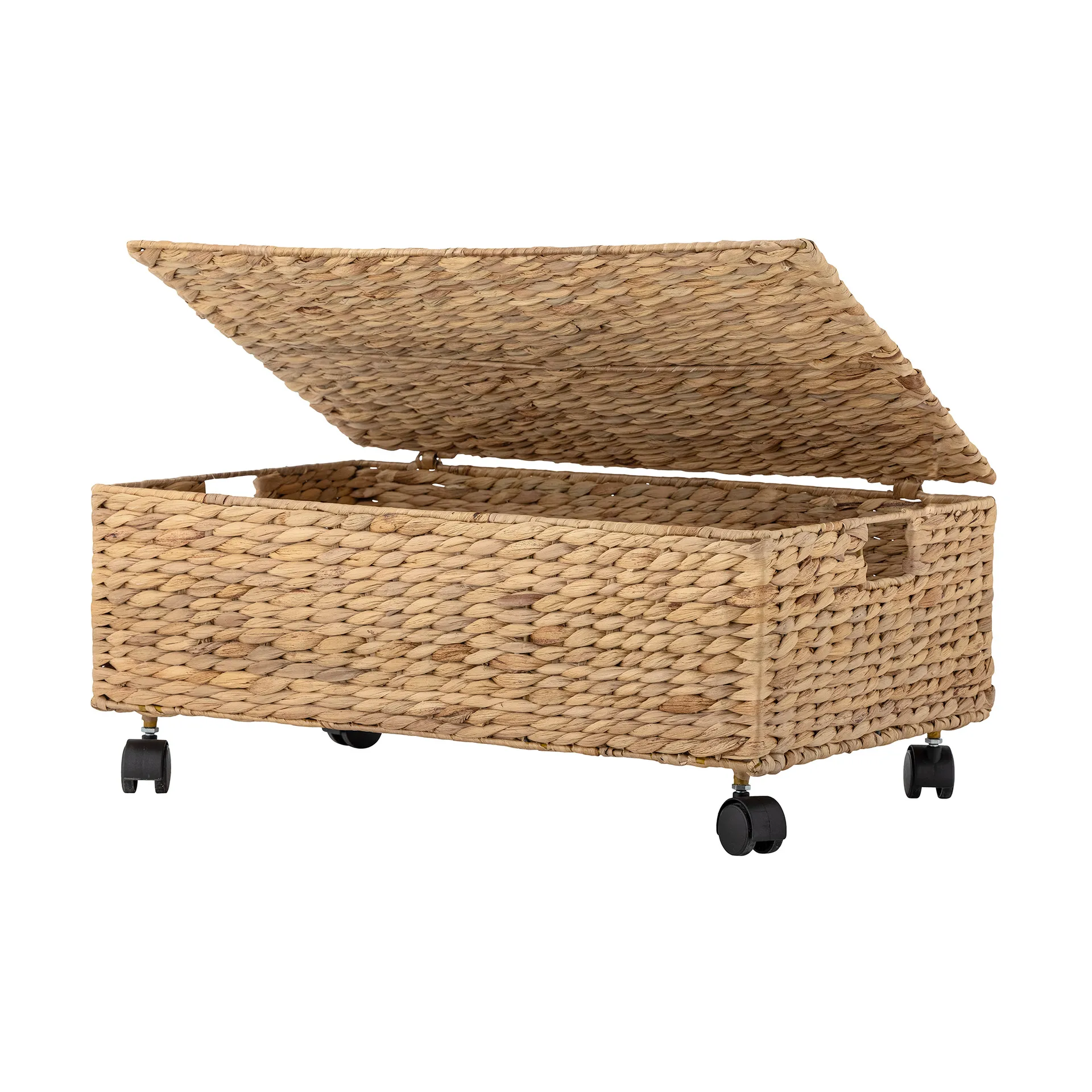 Cesta con tapa Nelas 63x40x26 cm, Natur Bloomingville