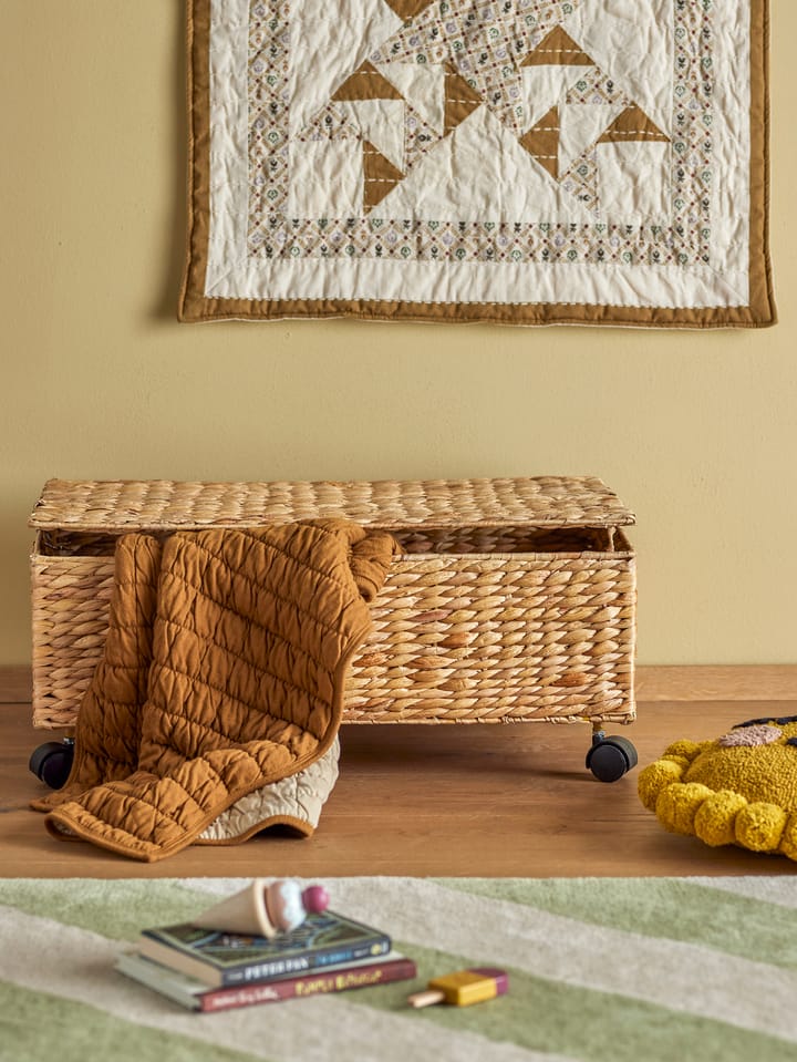 Cesta con tapa Nelas 63x40x26 cm, Natur Bloomingville
