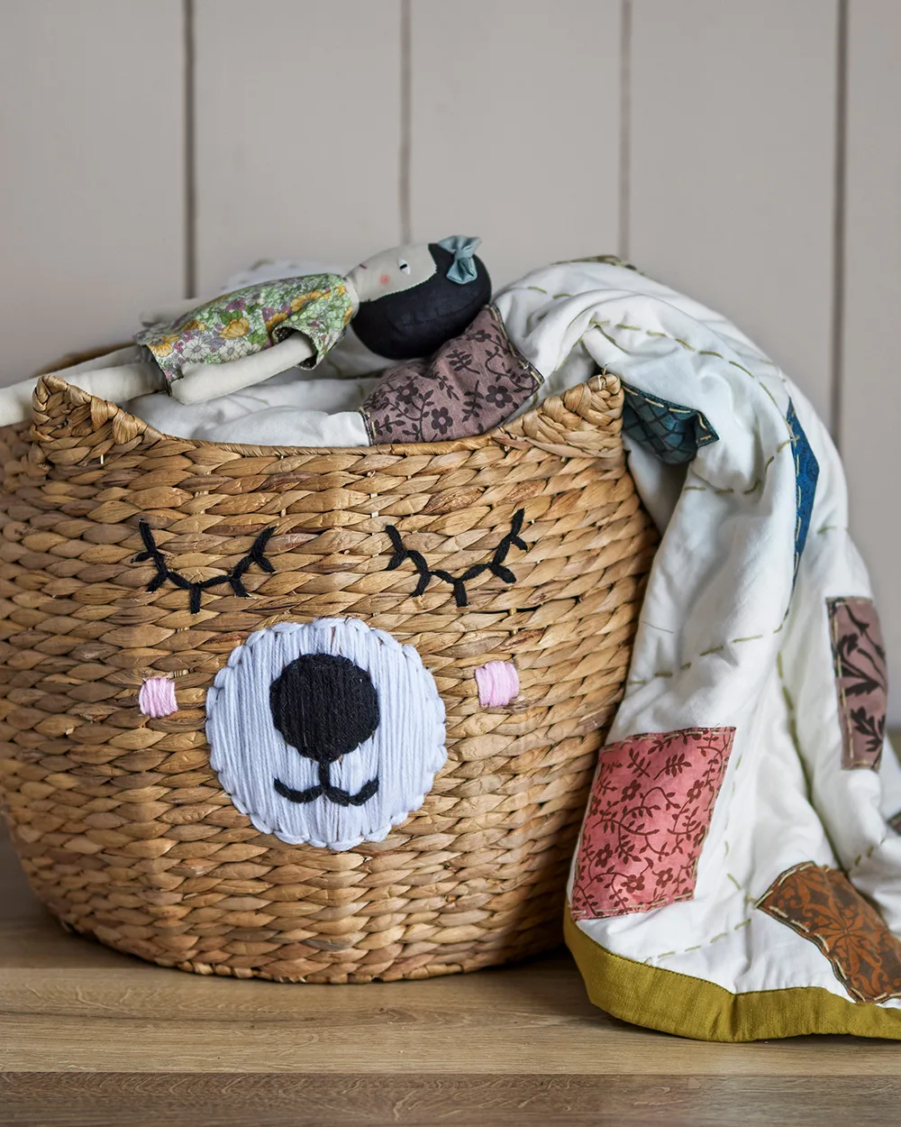 Cesta Eman Ø50x40 cm, Natur Bloomingville