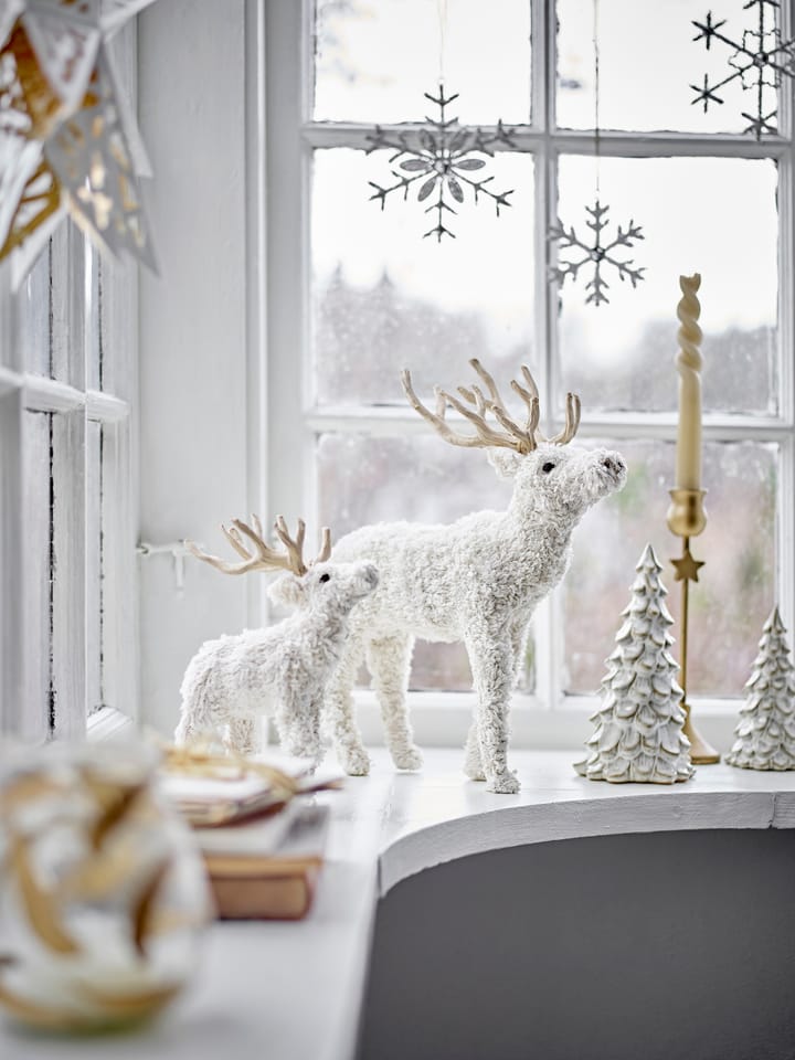 Ciervo decorativo Elmo 33 cm, Blanco Bloomingville
